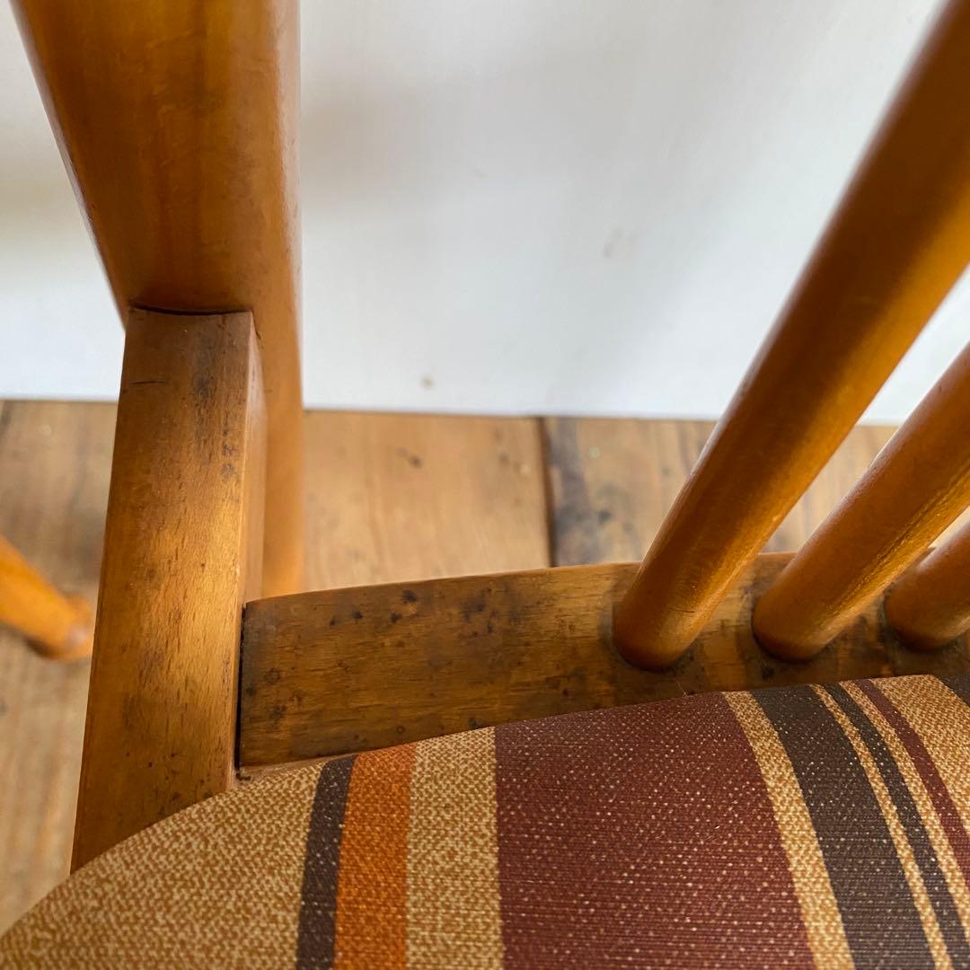 2脚セット ヴィンテージ ダイニングチェア 椅子 木製 レトロ モダン y110