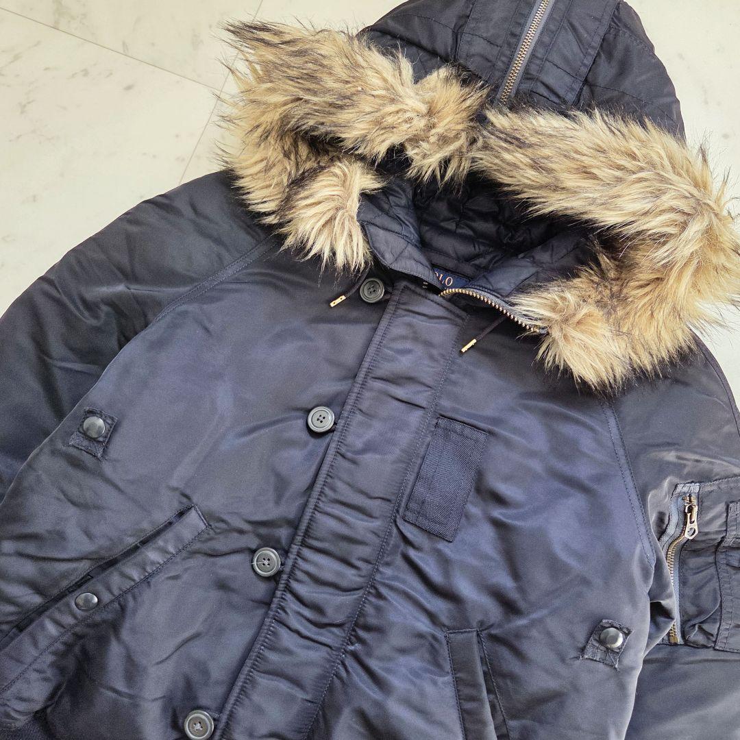 希少　POLOポロラルフローレン N2Bダウンジ　短丈　y2kフライトジャケット