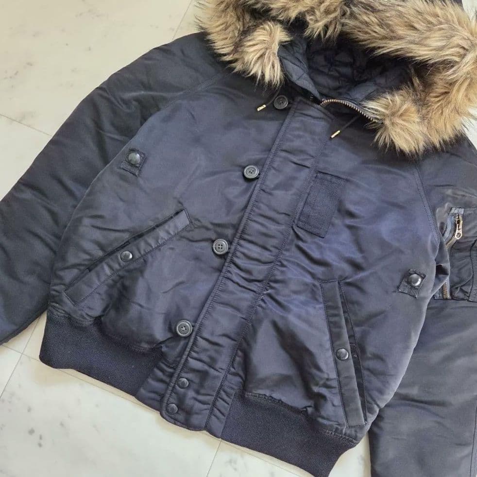 希少　POLOポロラルフローレン N2Bダウンジ　短丈　y2kフライトジャケット