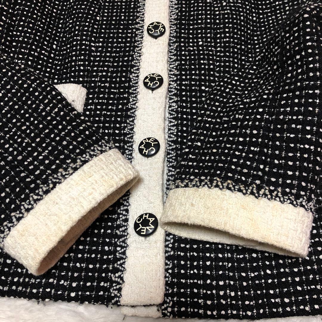CHANEL ツイード ジャケット96C ヴィンテージ　ロゴボタン