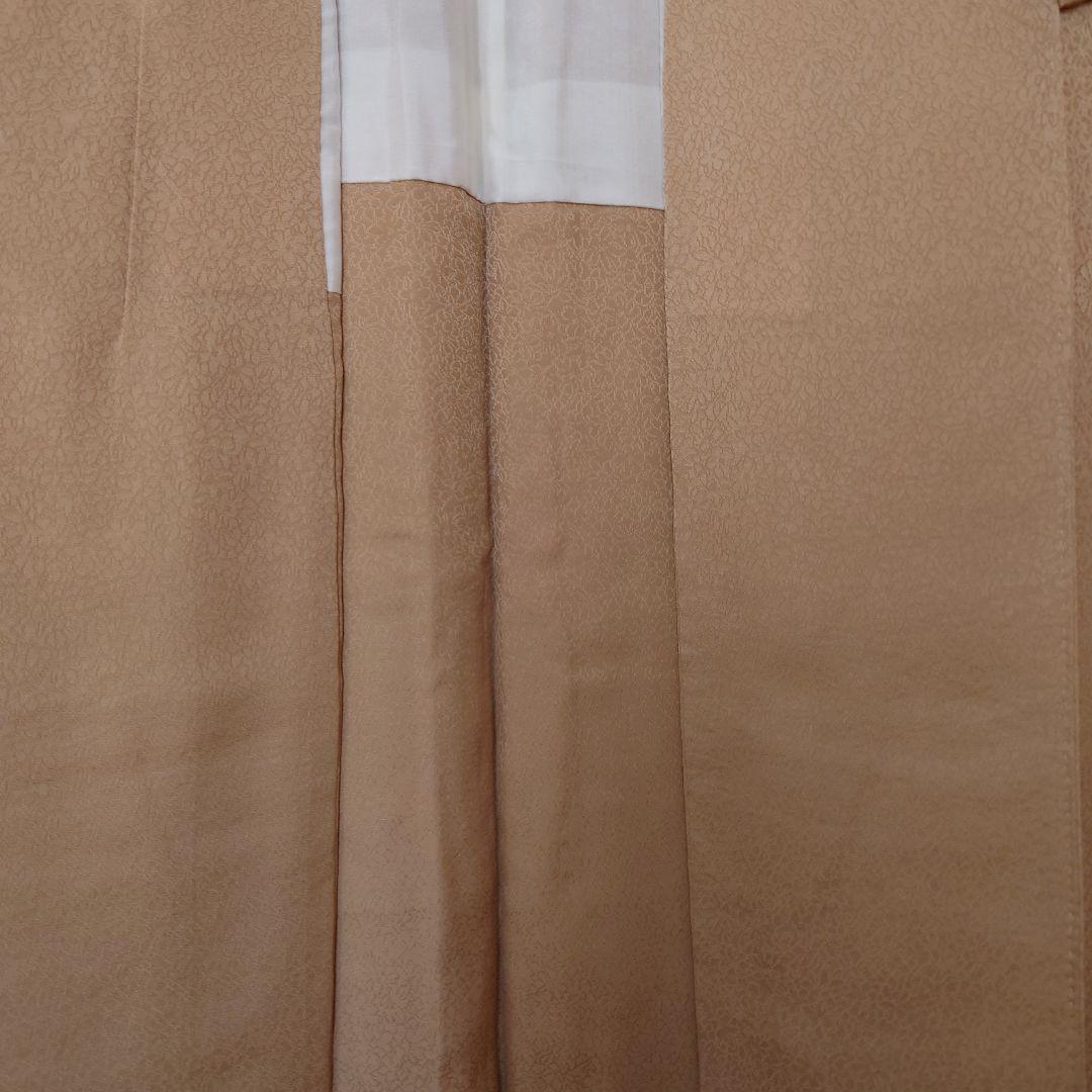 アン☆【極美品】色無地フルセット　正絹　袷　一つ紋　地紋　唐織六通袋帯