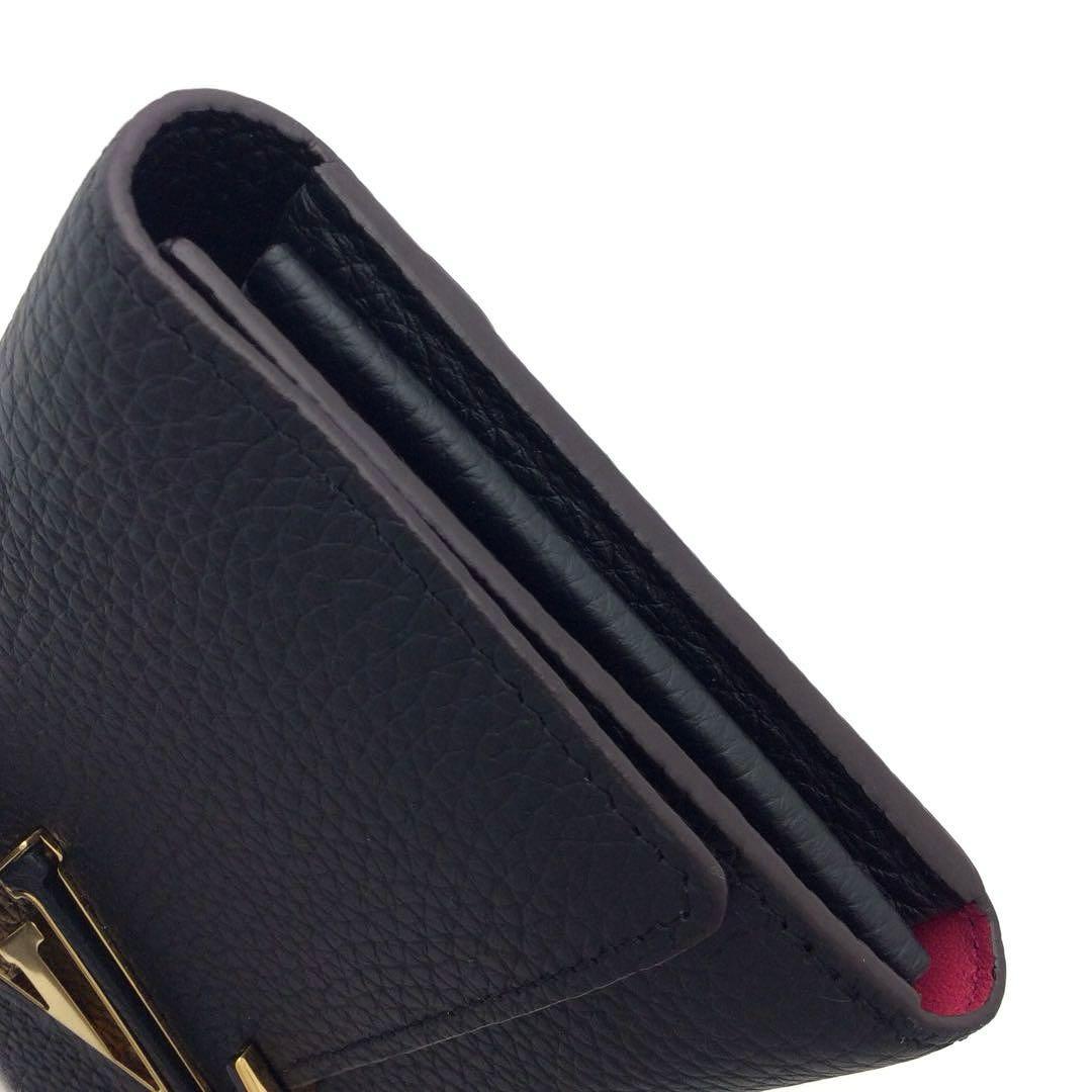 ルイヴィトン トリヨン 黒 ノワール ポルトフォイユ カプシーヌ 長財布