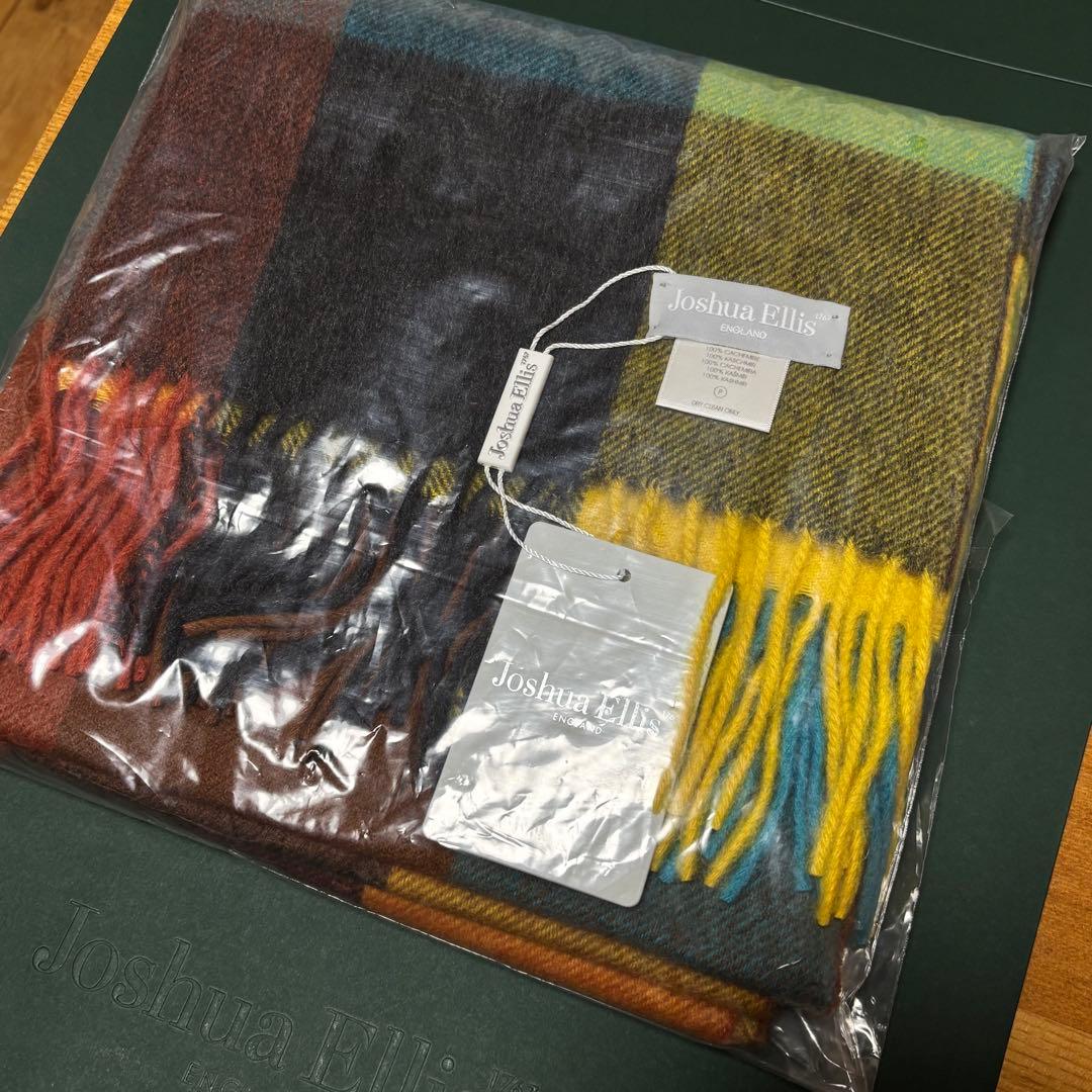 新品タグ付き　Joshua Ellis 50×190 カシミヤ 100%