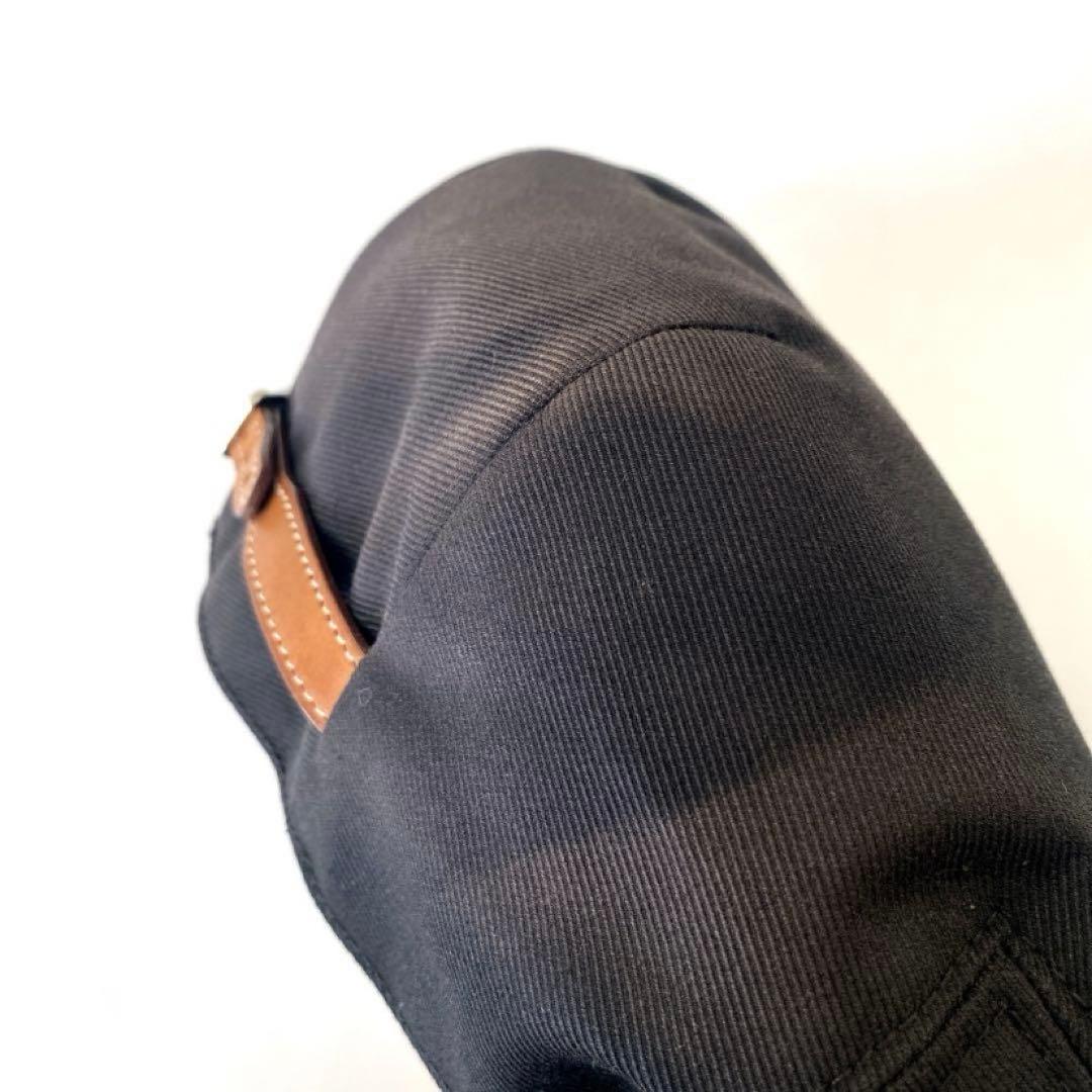 ナ*ン様 HERMES ハンチング　帽子　ブラック　レザー　サイズ56 フランス