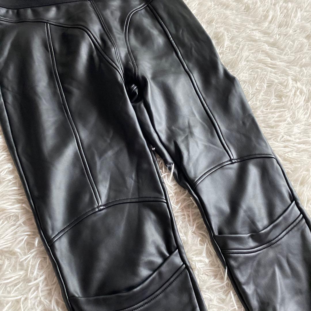 アレキサンダーワン alexander wang レザーパンツ　ロゴウエスト