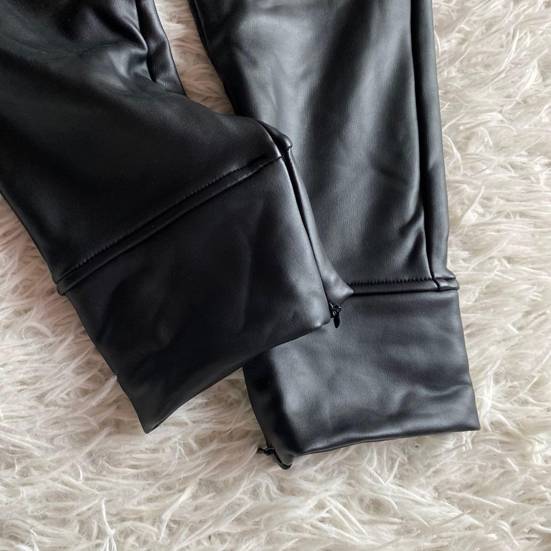 アレキサンダーワン alexander wang レザーパンツ　ロゴウエスト