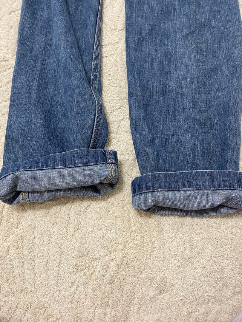 希少　ヒステリックグラマー　キャラ刺繍ワッペンオーバーオール　デニムサロペット