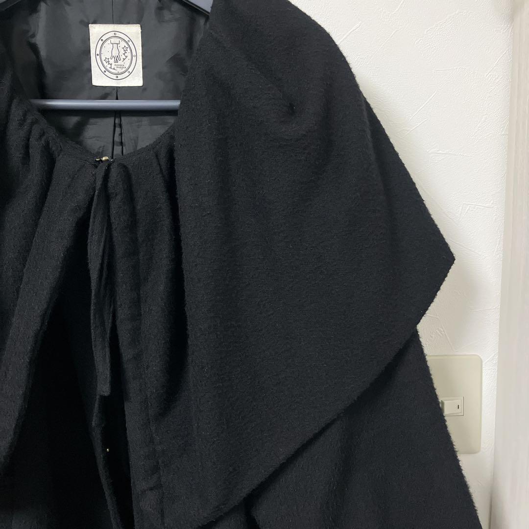 Pnumadder madderマダマダ ウール ビッグカラーロングコート