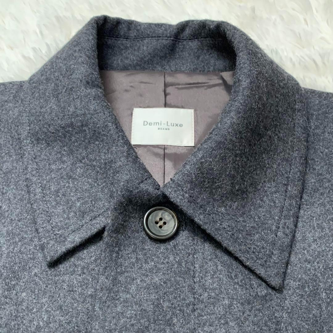 ☆新品★Demi-Luxe BEAMS Ｗポケットフレアコート　ウール 38