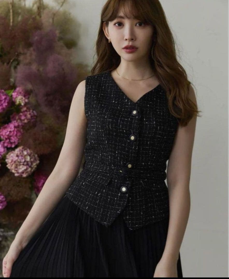 ワンピース Siena Pleated Docking Dress