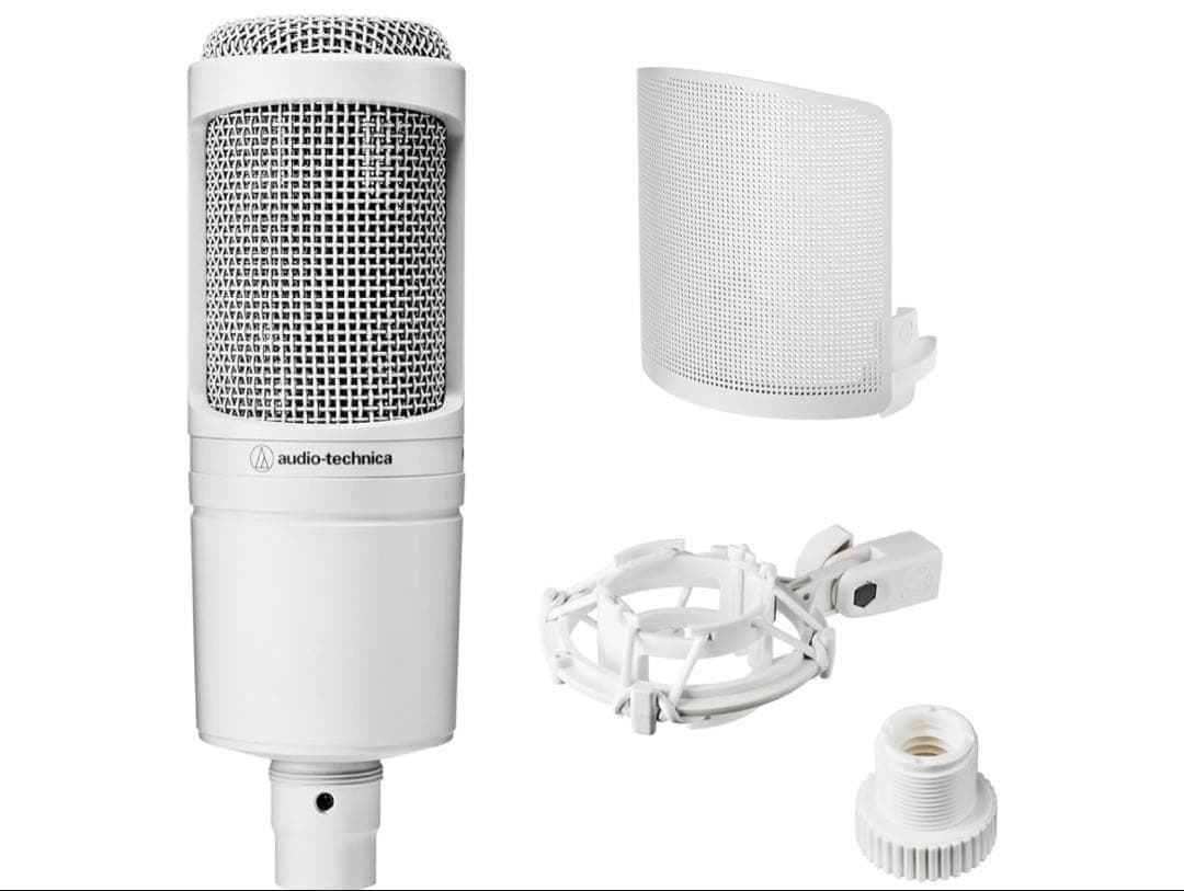 512227未使用品オーディオテクニカ AT2020 CWH コンデンサーマイク
