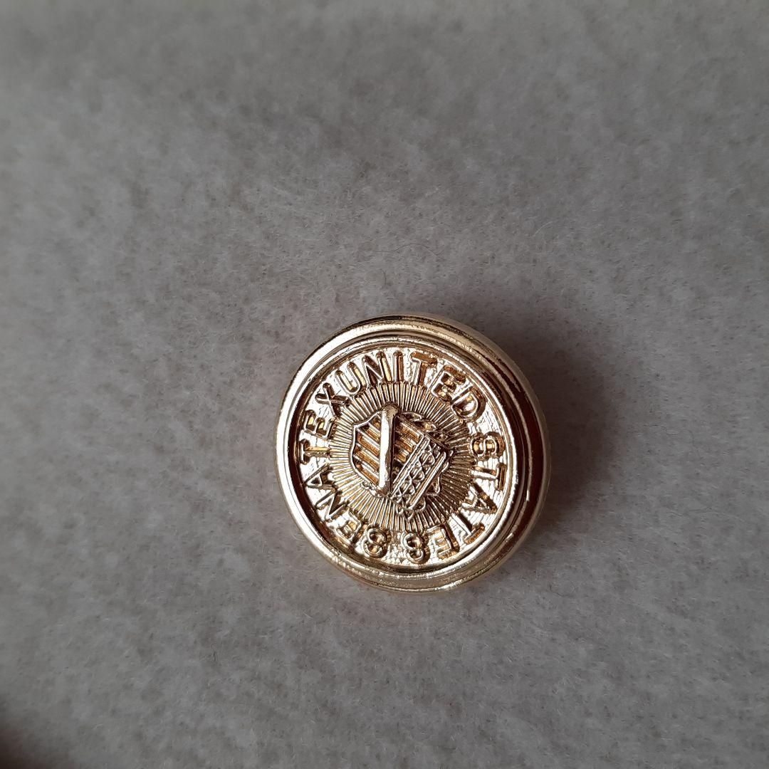 ユナイテッドアローズ ダブル ジャケット ベージュ S ウール 金ボタン 36