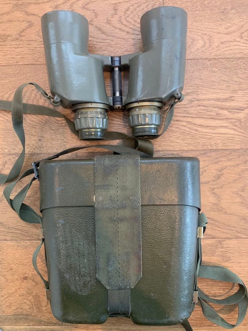 米軍実物 M19 7x50 軍用双眼鏡ハードケー ス付　レア