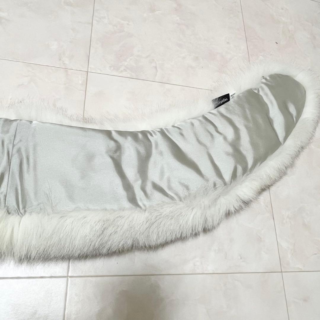 【箱付/試着のみ/新タグ】SAGA FUR ブルーフォックス ショール