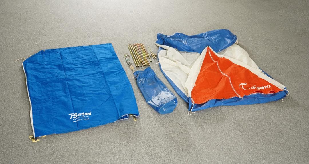 ベルトーニ トゥリズモ　２人用テント　【A】　青袋×底白　キャンプ