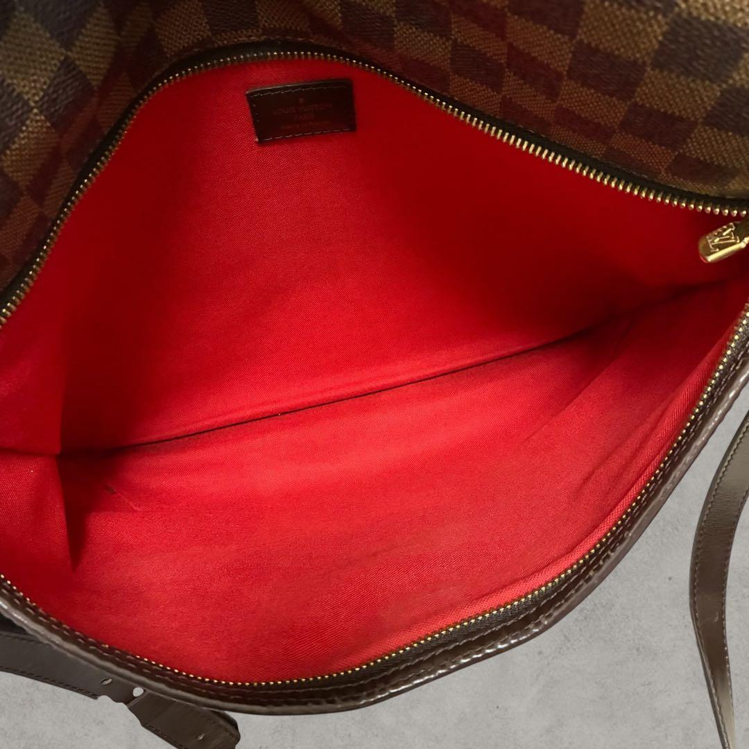 美品!!ルイヴィトン ダミエ ショルダーバッグ ブルームズベリGM 正規 茶