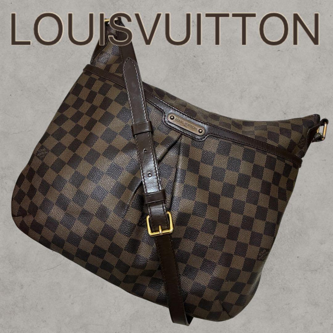 美品!!ルイヴィトン ダミエ ショルダーバッグ ブルームズベリGM 正規 茶