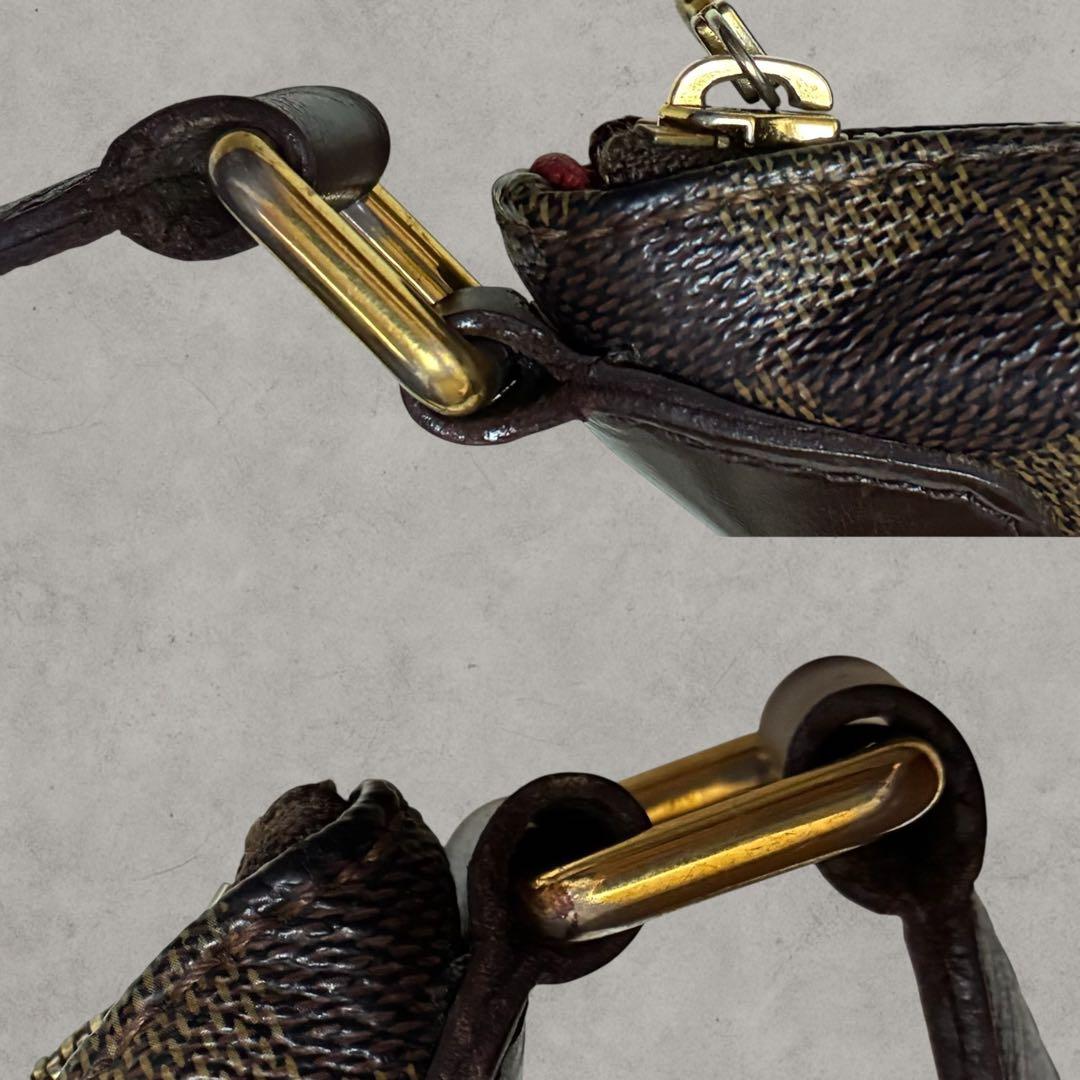 美品!!ルイヴィトン ダミエ ショルダーバッグ ブルームズベリGM 正規 茶