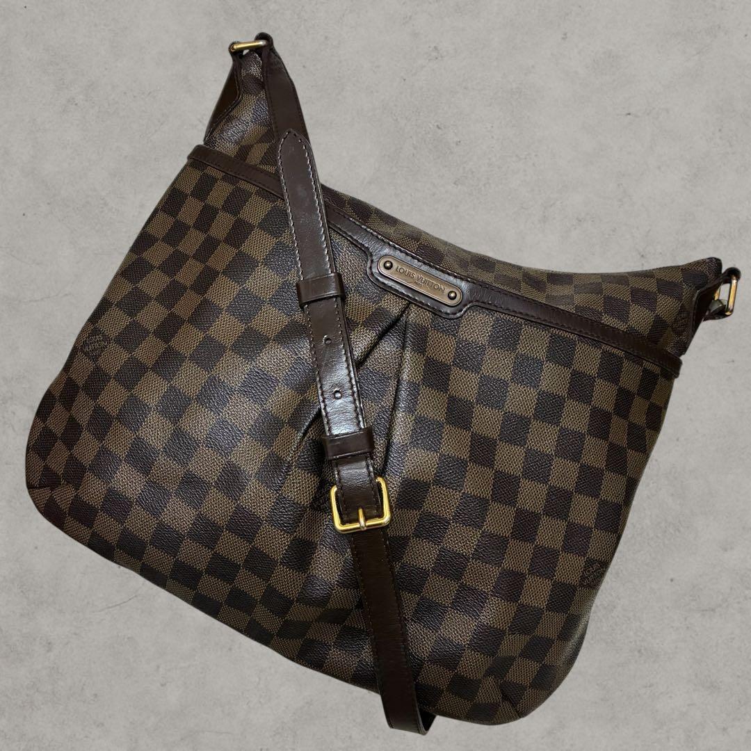 美品!!ルイヴィトン ダミエ ショルダーバッグ ブルームズベリGM 正規 茶