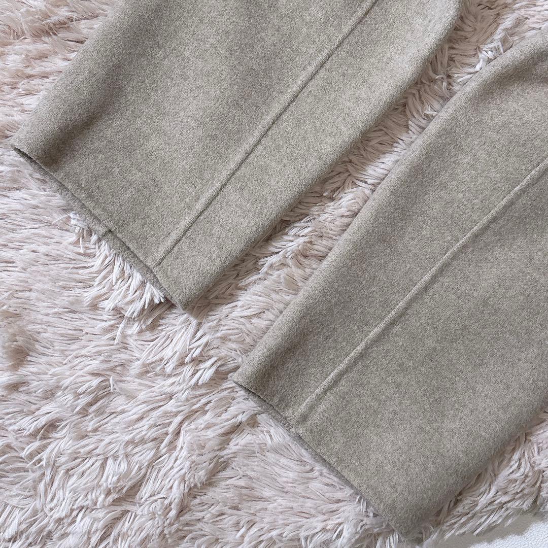 ぺ*こ様 未使用級ꕥイエナ マンテコ社 PUREダブルフェイスコート ガウン リ