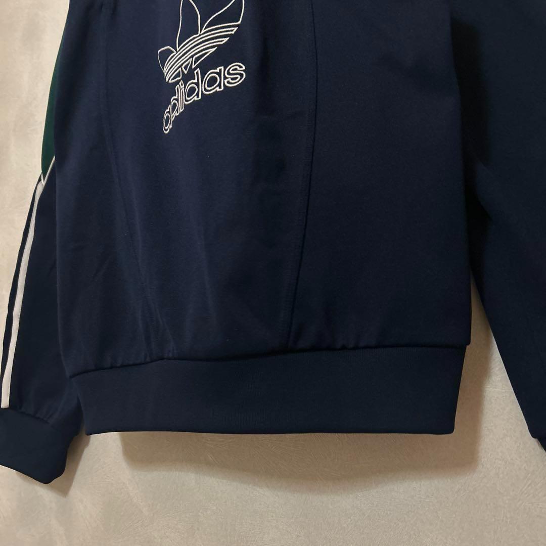 配色抜群　アディダス　トラックジャケット　バック刺繍　バイカラー　希少デザイン