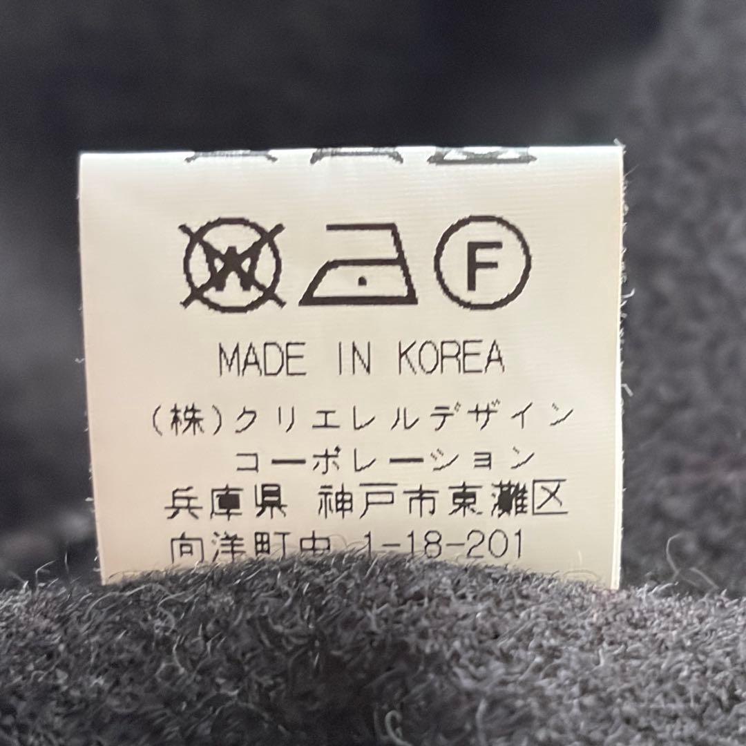 【eLLa】プードルポンチョ プルオーバー ノーカラーケープジャケット ボア 黒