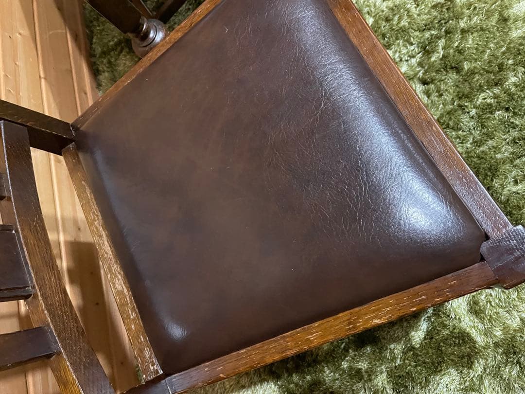 イギリス　バルボスレッグチェア　ダイニングチェア　ビンテージ　2脚　アンティーク