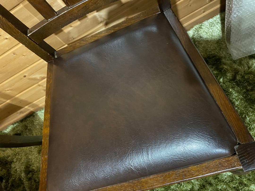 イギリス　バルボスレッグチェア　ダイニングチェア　ビンテージ　2脚　アンティーク