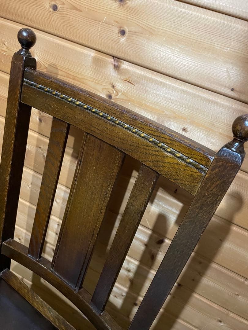 イギリス　バルボスレッグチェア　ダイニングチェア　ビンテージ　2脚　アンティーク