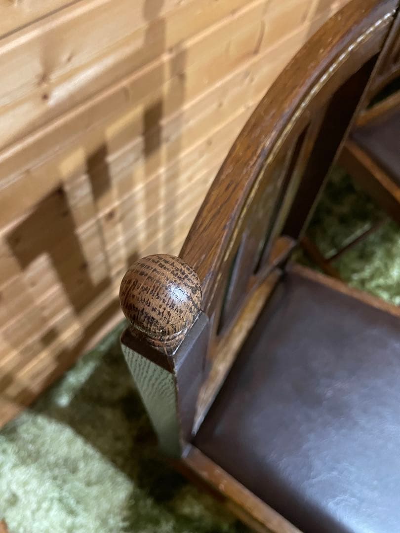 イギリス　バルボスレッグチェア　ダイニングチェア　ビンテージ　2脚　アンティーク