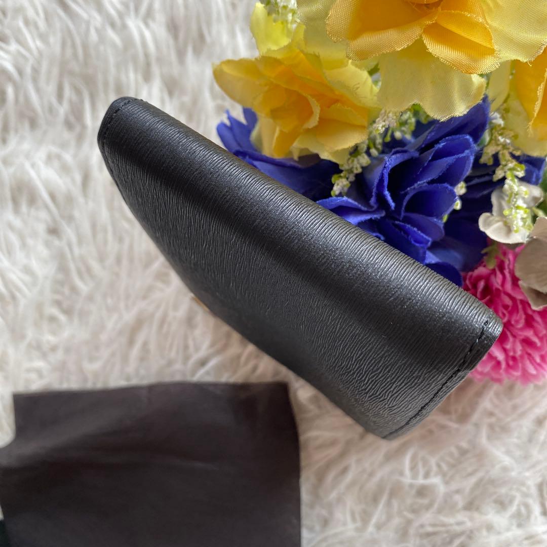 KEIKOPORTER ブラック 二つ折り財布　ブラック