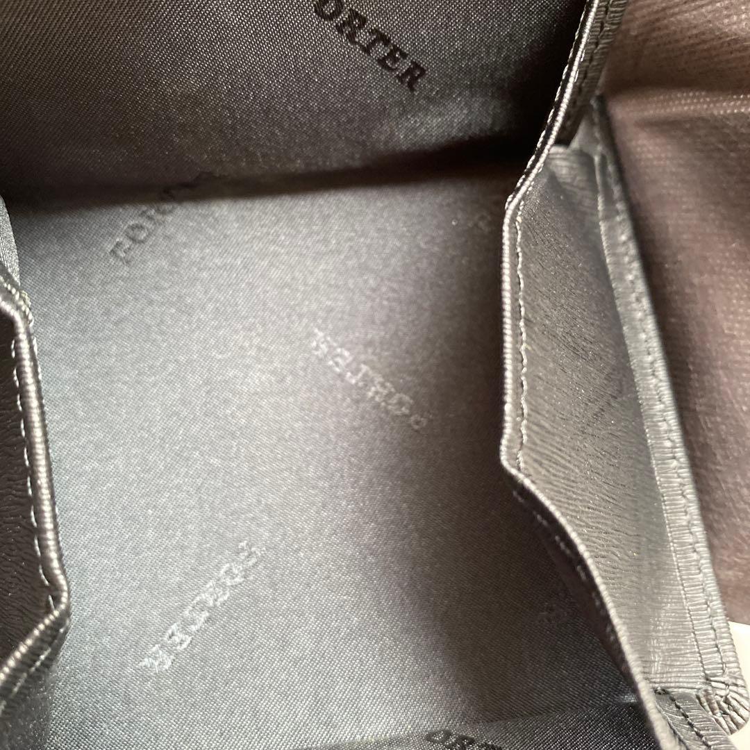 KEIKOPORTER ブラック 二つ折り財布　ブラック