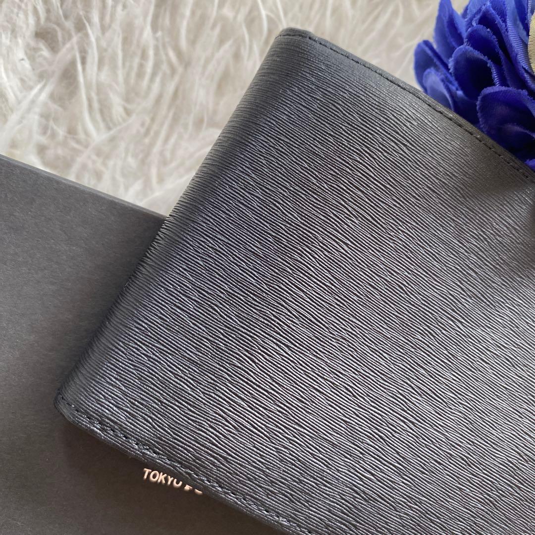 KEIKOPORTER ブラック 二つ折り財布　ブラック