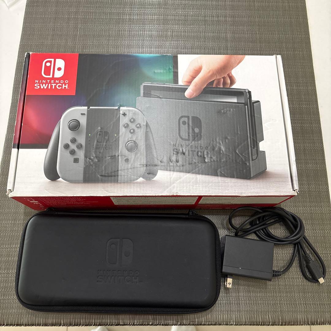 Nintendo Switch フルセット ブラック 充電器、本体ケース付き