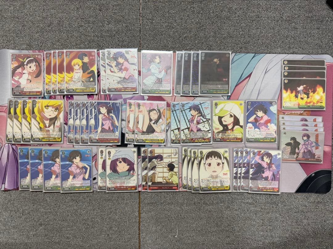 WS 化物語、物語シリーズ 宝扉デッキ スリーブ付き