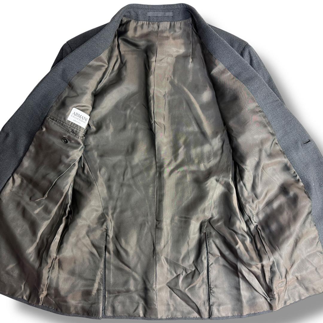 J7179 美品 アルマーニコレッツォーニ ソリッドスーツ グレー 48