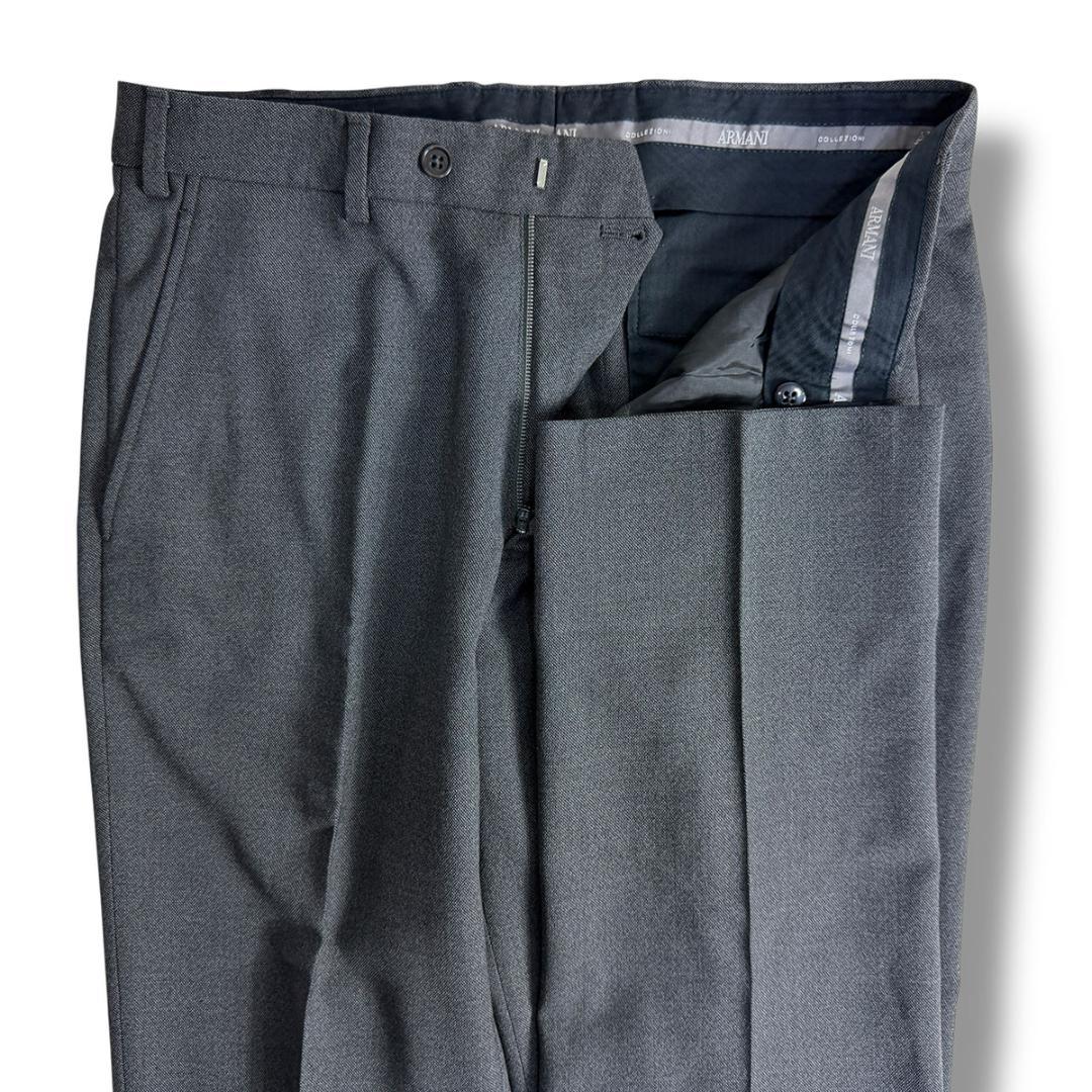 J7179 美品 アルマーニコレッツォーニ ソリッドスーツ グレー 48