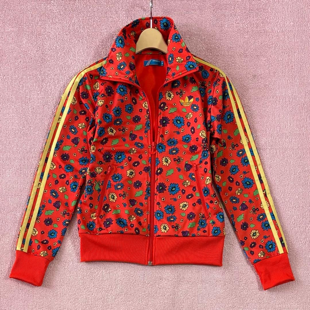 【美品】 adidas×ロデオクラウンズ 花柄ジャージ セットアップ 永野芽郁