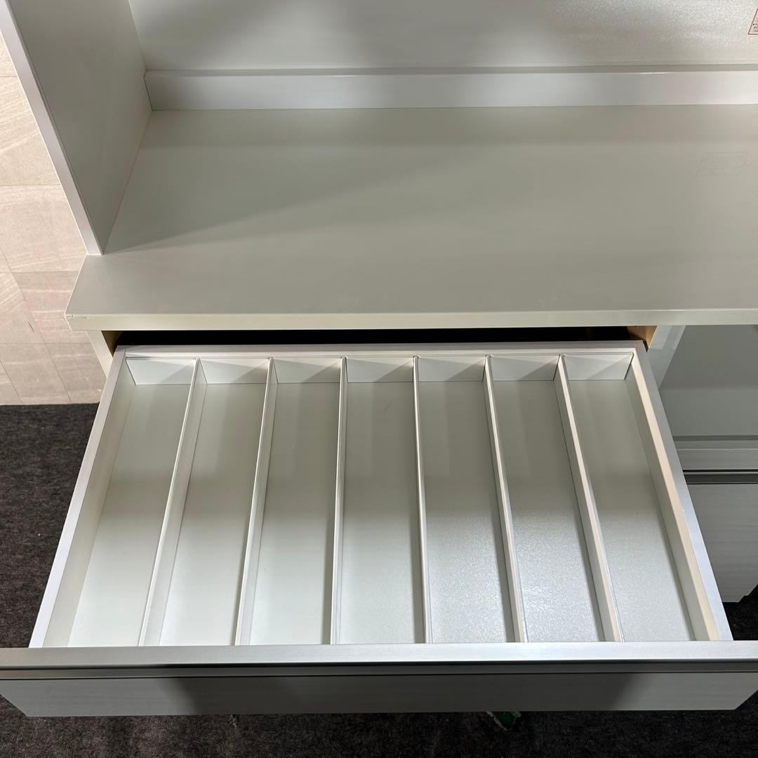 ニトリ 食器棚 リガーレ 120cm ホワイト キッチンボード 家具d3804