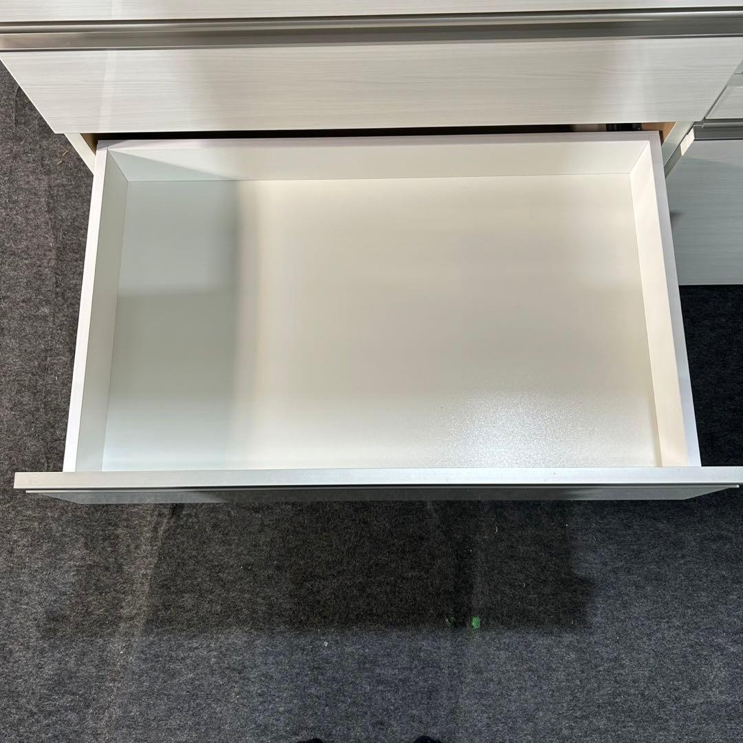 ニトリ 食器棚 リガーレ 120cm ホワイト キッチンボード 家具d3804