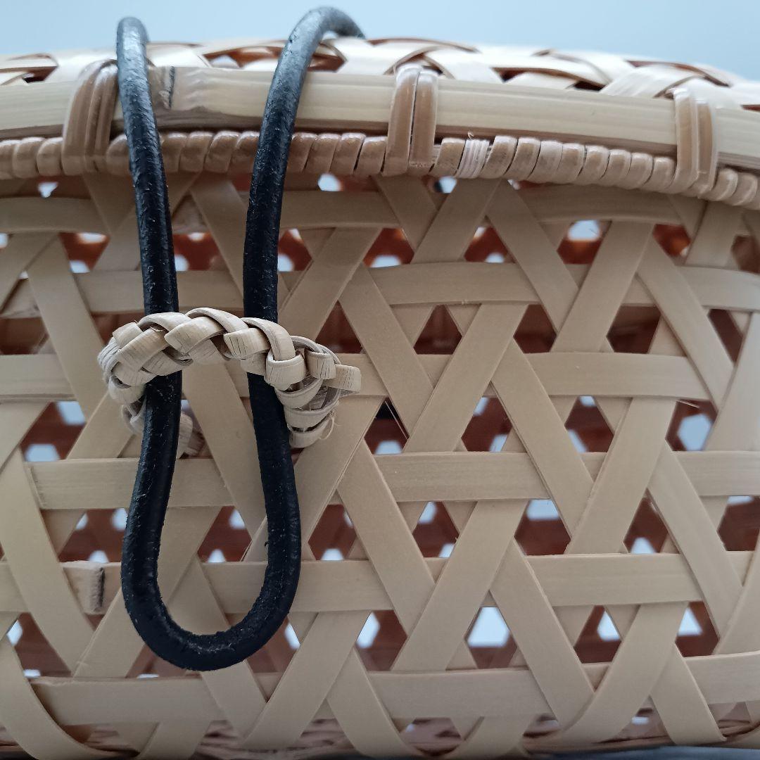 竹工芸作家 船橋 正則 弁当籠 深型 カゴ かご