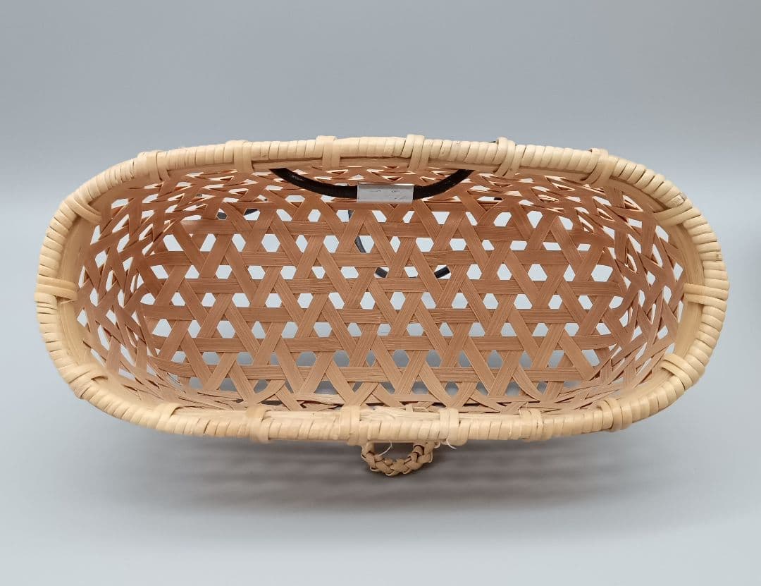 竹工芸作家 船橋 正則 弁当籠 深型 カゴ かご