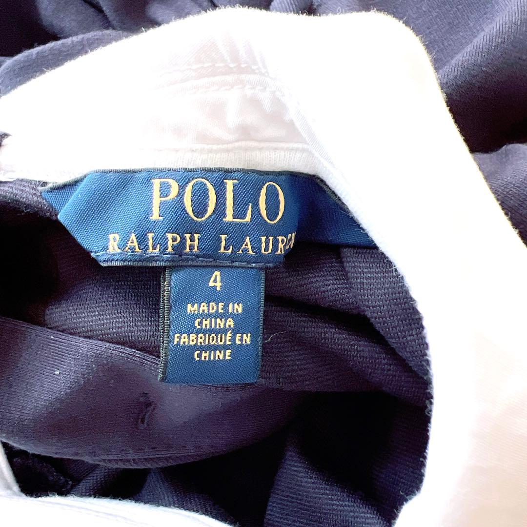 【新品に近い】ラルフローレン 110 ネイビーワンピース　お受験　上品　襟付き