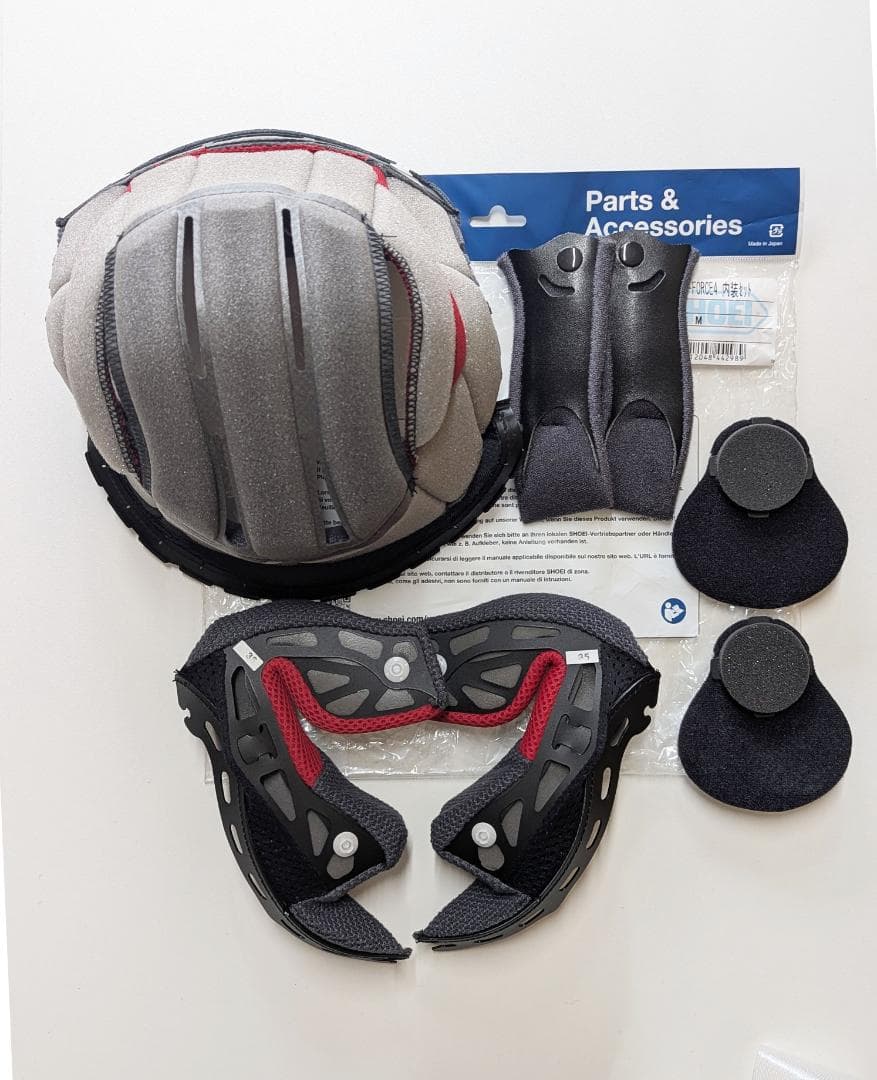 開封済 SHOEI J-FORCE4内装セットMサイズ4512048442989