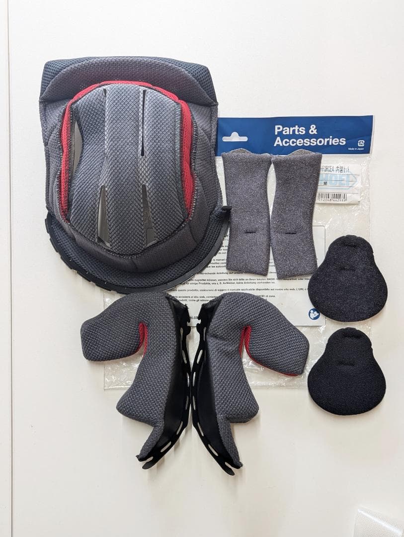 開封済 SHOEI J-FORCE4内装セットMサイズ4512048442989