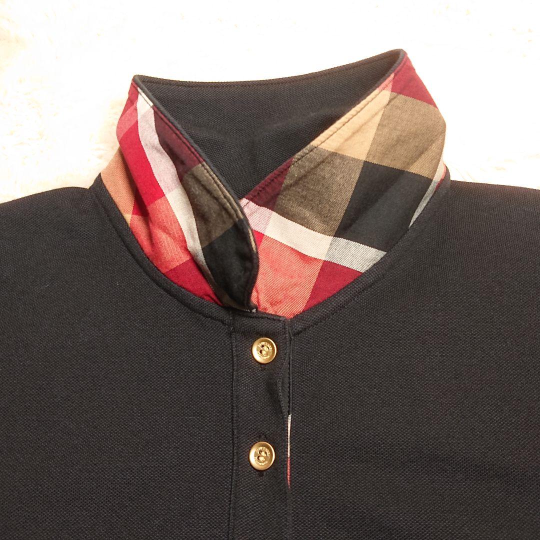 ブルーレーベルクレストブリッジ ポロシャツ ノヴァチェック 黒 白 2点セット