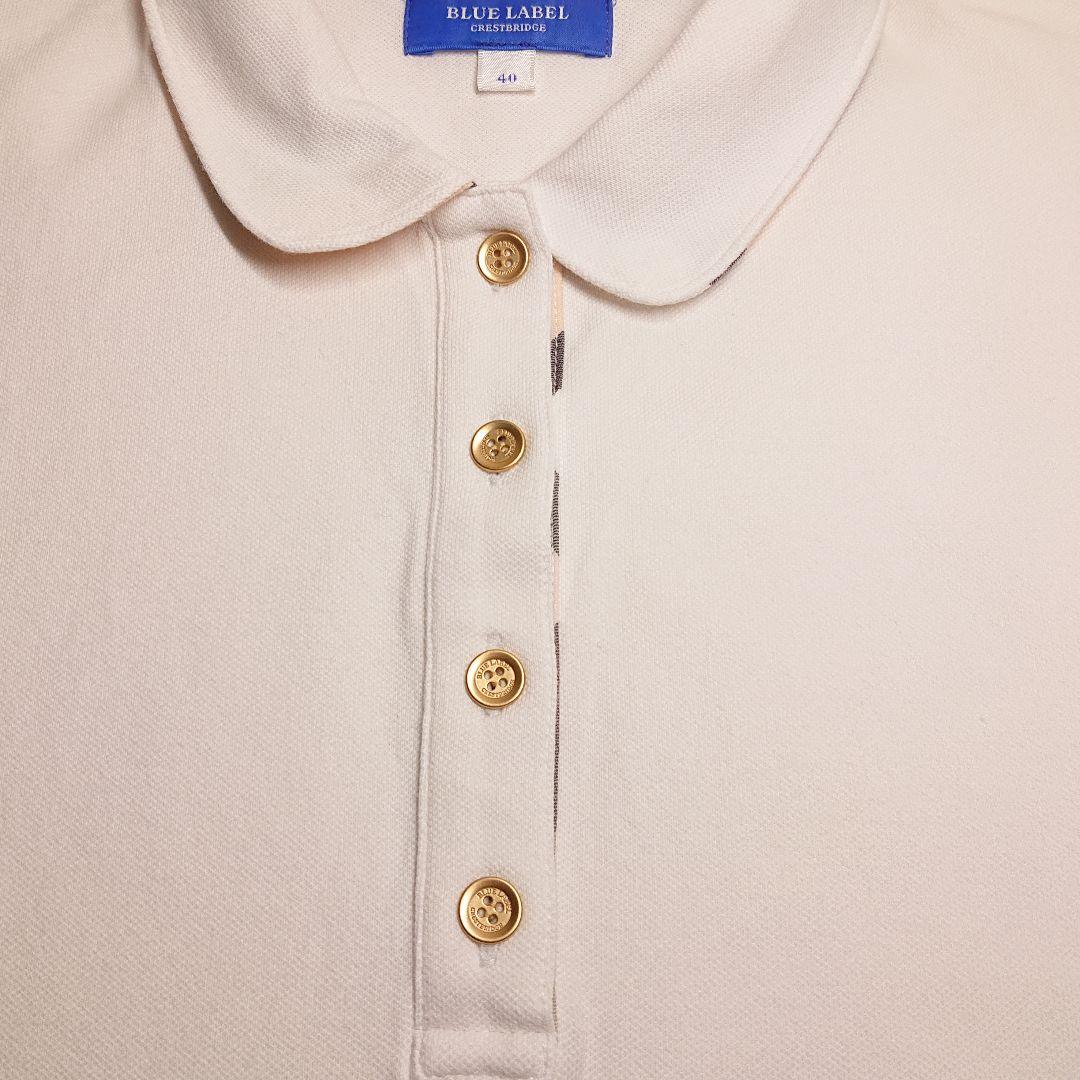 ブルーレーベルクレストブリッジ ポロシャツ ノヴァチェック 黒 白 2点セット