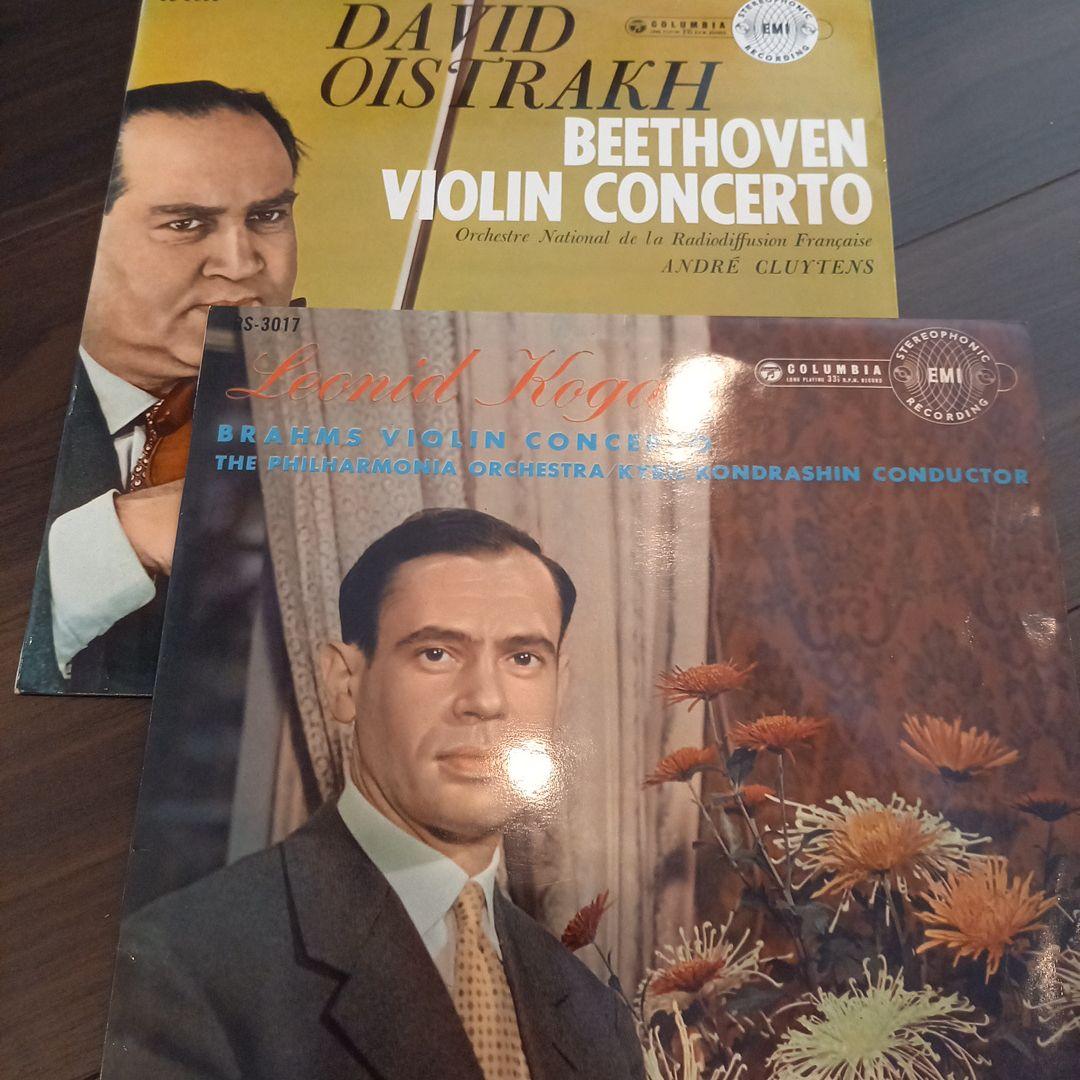 レコードです(*´∇｀)オイストラフ　ベートーヴェン、コーガン　ブラームス