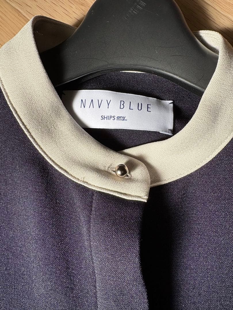 SHIPS any ダブルクロス Aライン シャツワンピース