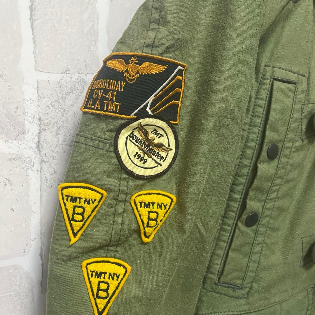TMT N-3B フライトジャケット モッズコート ワッペン 刺繍 ファー S